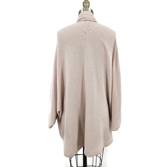 Neiman Marcus Cashmere Light Pink Sweater Womens L/XL Open Front Shawl - Picture 4 of 6